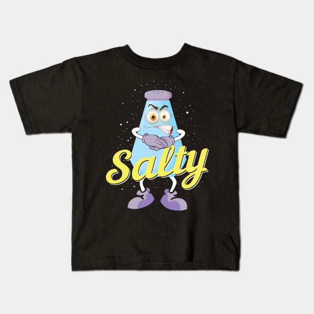 Salty Salt Kids T-Shirt by HBfunshirts